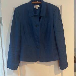 Talbots Blue Blazer Tailored Suit Jacket